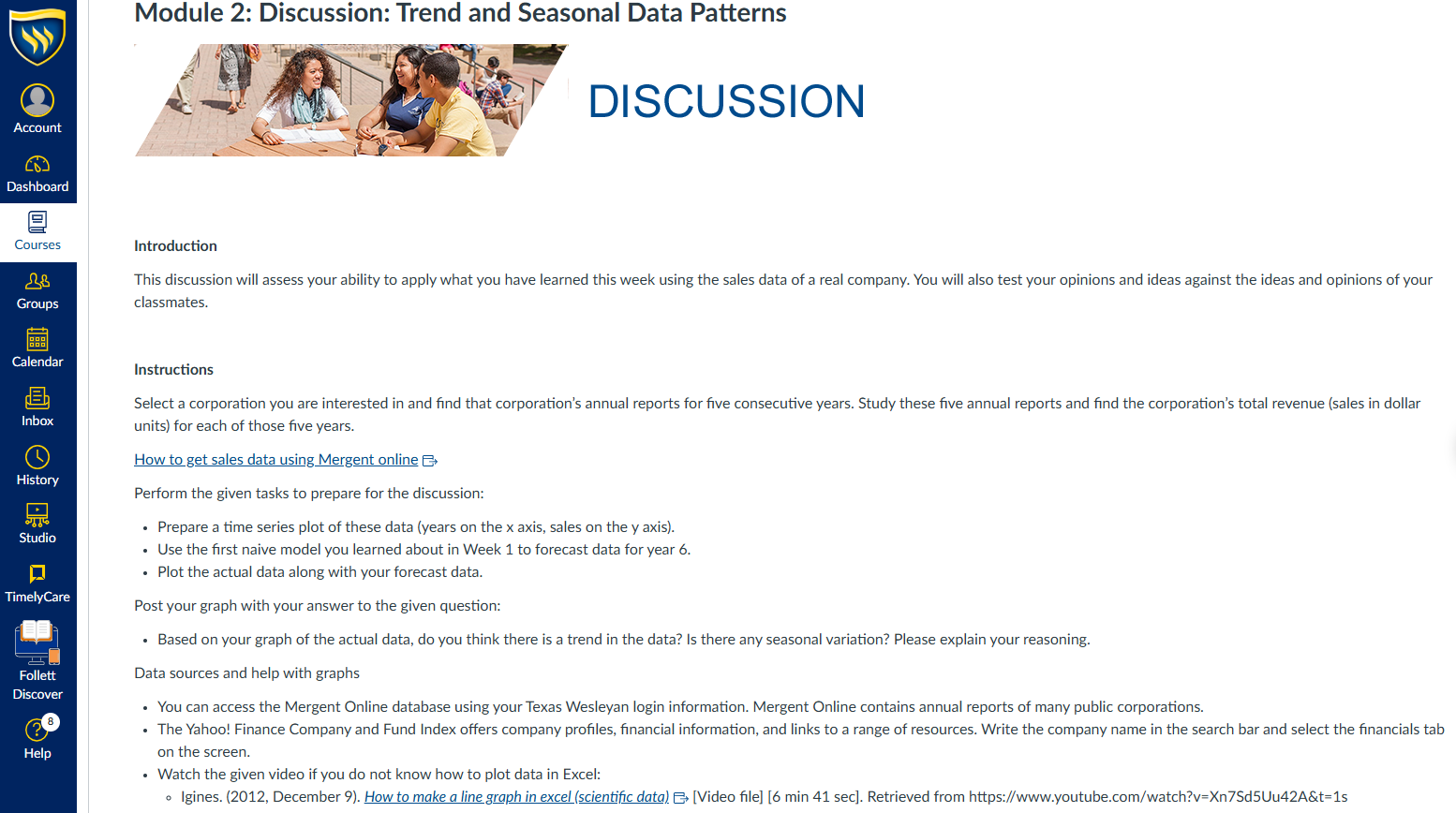 ECO 6214 : Module 2: Discussion: Trend and Seasonal Data Patterns